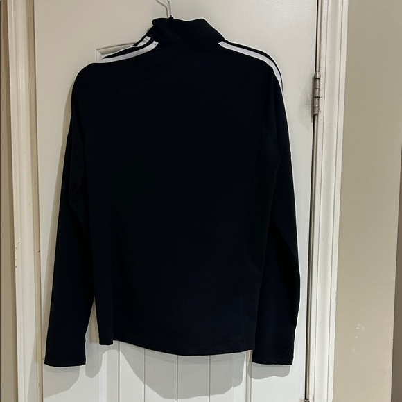 Adidas Black and White Track Jacket with Signature Stripes - Picture 3 of 7